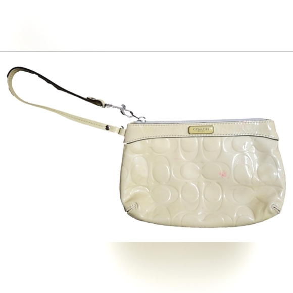 Coach | Patent Leather Wrislet | Cream | Womens - Picture 3 of 16